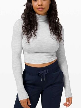 Lululemon All Aligned Mock Neck Long Sleeve size 10